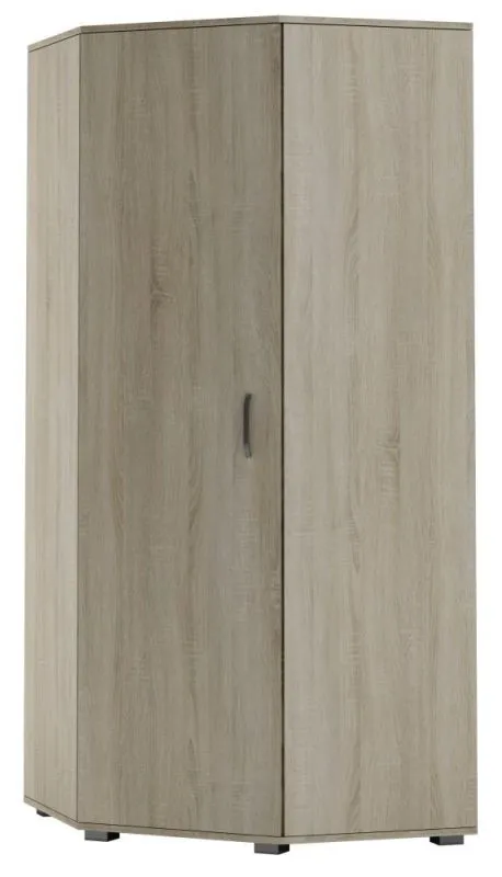 Eckkleiderschrank braun Abbildung