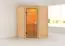 Sauna "Henrik" mit bronzierter Tür - Farbe: Natur - 145 x 145 x 187 cm (B x T x H)