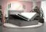 Großes Boxspringbett mit weichen Veloursstoff Pirin 27, Farbe: Schwarz - Liegefläche: 180 x 200 cm (B x L)