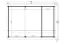 Doppelgarage H171 mit Sektionaltor & Abstellraum | 38.76 m² | 70 mm Blockbohlen | Naturbelassen | inkl. Isolierverglasung