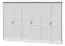 346 cm breiter Kleiderschrank mit 6 Türen | Farbe: Weiß Abbildung