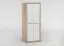 Schmaler 80 cm breiter Kleiderschrank mit 2 Türen | Farbe: Sonoma Eiche Abbildung