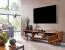 TV-Unterschrank / Lowboard, Farbe: Sheesham, teilmassiv - Abmessungen 43 x 145 x 35 cm (H x B x T)