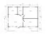 Ferienhaus Lasörling inkl. Fußboden - 70 mm Blockbohlenhaus, Grundfläche: 59,1 m², Satteldach
