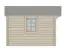 Gartenhaus Wiesentraum 03, Grundfläche 12 m², 34 mm Blockbohlenhaus, Naturbelassen, Satteldach, mit 1 Doppeltür und 1 Einzelfenster