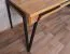 Schreibtisch Kastav 49, Farbe: Eiche / Schwarz, teilmassiv - 79 x 180 x 75 cm (H x B x T)