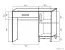 Schreibtisch Alotau 02, Farbe: Eiche - Abmessungen: 76 x 100 x 60 cm (H x B x T)