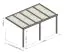 Terrassenüberdachung S 03, Dach: 10 mm Glas klar, Grundfläche: 10,16 m² - Abmessungen: 200 x 508 cm (B x L)