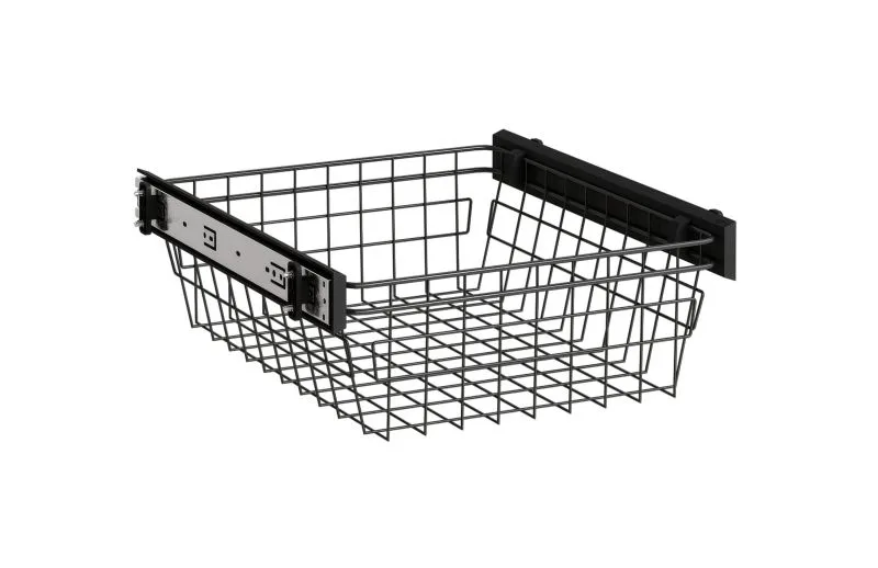 Wäschekorb | 2er Set | ausziehbar | Farbe: Anthrazit | Maße: 42 x 46 x 16 cm