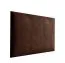 Polsterpaneele, 10er Set, Farbe: Dunkelbraun, Bezug: Velour, Maße: 40 x 30 cm