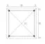 Pavillon / Pergola inkl. Pfosten, aus nordischen Fichtenholz, gehobelt, Grundfläche: 7,8 m², Zeltdach, Blockbohlenstärke 40 mm, Abmessungen: 300 x 300 cm
