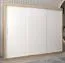 250 cm breiter Kleiderschrank mit 10 Fächern und 3 Türen | Farbe: Sonoma Eiche / Weiß Abbildung