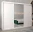 250 cm breiter Kleiderschrank mit 10 Fächern und 3 Türen | Farbe: Weiß Abbildung