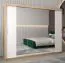 250 cm breiter Kleiderschrank mit 10 Fächern und 3 Türen | Farbe: Sonoma Eiche / Weiß Abbildung