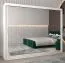 250 cm breiter Kleiderschrank mit 10 Fächern und 3 Türen | Farbe: Weiß Abbildung