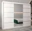 250 cm breiter Kleiderschrank mit 10 Fächern und 3 Türen | Farbe: Weiß Abbildung
