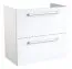 Waschtischunterschrank Thane 02, Farbe: Weiß glänzend – 58 x 59 x 35 cm (H x B x T)