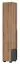 Drehtürenschrank/ Kleiderschrank Burgos 02, Farbe: Eiche / Grau - 215 x 40 x 38 cm (H x B x T)