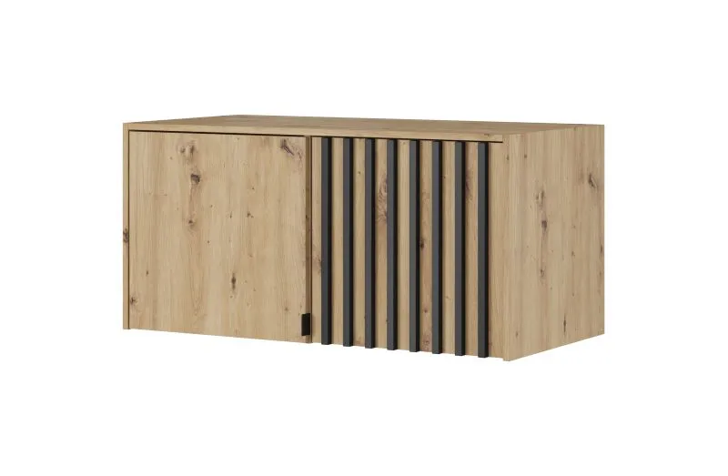 Aufsatz für Kleiderschrank Leeds 15 & 16, Farbe: Eiche Artisan - Abmessungen: 50 x 105 x 51 cm (H x B x T)