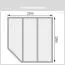 Saunahaus "Elvy" SET mit Ofen 9 KW und moderner Tür, Farbe: Natur - 231 x 231 cm (B x T), Grundfläche: 4,7 m²