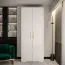 Kleiderschrank im modernen Design Beskiden 11, Farbe: Weiß - Abmessungen: 236 x 100 x 47 cm (H x B x T)