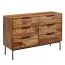 Kommode / Sideboard, Farbe: Sheesham, teilmassiv - Abmessungen: 80 x 117 x 42 cm (H x B x T)