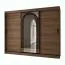 Schiebetürenschrank | Farbe: Walnuss Warmia | 10 Fächer | 2 Kleiderstangen | 250 x 62 x 200 cm | Kleiderschrank | Spiegeltür | hochwertig Verarbeitet | modernes Design