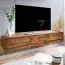 TV-Unterschrank / Lowboard, Farbe: Sheesham, teilmassiv - Abmessungen: 25 x 160 x 35 cm (H x B x T)