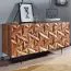Kommode / Sideboard, Farbe: Sheesham, teilmassiv - Abmessungen: 72 x 144 x 47 cm (H x B x T)