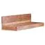 Wandboard Handgefertigt aus Akazie Massivholz, Farbe: Akazie - Abmessungen: 17 x 80 x 23 cm (H x B x T), mit einzigartiger Maserung