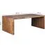 Extra großer Schreibtisch aus Sheesham Massivholz, Farbe: Sheesham - Abmessungen: 76 x 90 x 180 cm (H x B x T), mit stabilen Seitenteilen für sicheren Stand