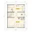 Ferienhaus F34 mit 2 Etagen | 65,3 m² | 92 mm Blockbohlen | Naturbelassen | Inkl. Fußboden &  Fenster 1-Hand-Dreh-Kippsystematik
