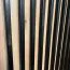 Schwarzer Schiebetürenschrank Mina, modernes Design, schwarze Metallgriffe, Anti-Staubbürsten, platzsparend, viel Stauraum, robust, 235,2 x 200 x 60 cm
