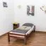 Einzelbett "Easy Premium Line" K1/1n, Buche Vollholz massiv Dunkelbraun - Maße: 90 x 200 cm