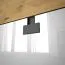 Jugendzimmer - Drehtürenschrank / Eckkleiderschrank Garian 03, Farbe: Eiche / Weiß / Grau, Abmessungen: 191 x 80 x 90 cm (H x B x T)