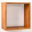 Hängeregal / Wandregal Kiefer massiv Vollholz Eichefarben Junco 291A - 40 x 40 x 20 cm (H x B x T)