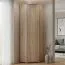 Schrank / Eckschrank Lorengau 30, Farbe: Sonoma Eiche - Abmessungen: 202 x 60 x 60 cm (H x B x T)