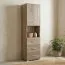 Schrank Kikori 18, Farbe: Sonoma Eiche - Abmessungen: 190 x 50 x 40 cm (H x B x T)