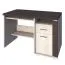 Schreibtisch Aitape 49, Farbe: Sonoma Eiche dunkel / Sonoma Eiche hell - Abmessungen: 76 x 120 x 60 cm (H x B x T)