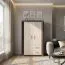 Schrank Aitape 06, Farbe: Sonoma Eiche dunkel / Sonoma Eiche hell - Abmessungen: 145 x 90 x 40 cm (H x B x T)