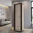 Schrank Aitape 25, Farbe: Sonoma Eiche dunkel / Sonoma Eiche hell - Abmessungen: 188 x 60 x 40 cm (H x B x T)