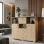 Kommode Rabaul 05, Farbe: Sonoma Eiche - Abmessungen: 126 x 130 x 40 cm (H x B x T)