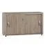 Rollcontainer / Rollschrank Cianjur 06, Farbe: Eiche / Weiß - Abmessungen: 72 x 120 x 45 cm (H x B x T)