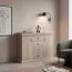 Kommode Wewak 03, Farbe: Sonoma Eiche - Abmessungen: 98 x 130 x 42 cm (H x B x T)