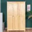 Kleiderschrank Kiefer natur 120