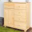 Kommode Massivholz 049 - Abmessung 100 x 100 x 42 cm (H x B x T)