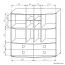Regal Rabaul 16, Farbe: Sonoma Eiche - Abmessungen: 126 x 130 x 40 cm (H x B x T)