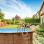 Holz-Pool Sunnydream 07, oval, 8,40 x 4,90 Meter, inklusive Premium Filteranlage,  Filtermedium, Poolleiter, Poolfolie, Boden- und Wandvlies, Edelstahl-Eckverbindungen