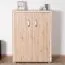 Kommode Cianjur 09, Farbe: Eiche / Weiß - Abmessungen: 108 x 80 x 40 cm (H x B x T)