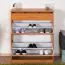 Schuhschrank Pamanukan 02, Farbe: Erle - Abmessungen: 98 x 82 x 25 cm (H x B x T)